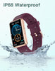 Fitness Tracker No Bluetooth No APP No Phone Needed, Fitness Watch for Men Women Parents IP68 Waterproof with Full Touch Screen Steps Calories Counter Sleep Tracker Alarm Clocks (Purple)
